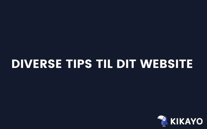 Diverse tips Diverse tips