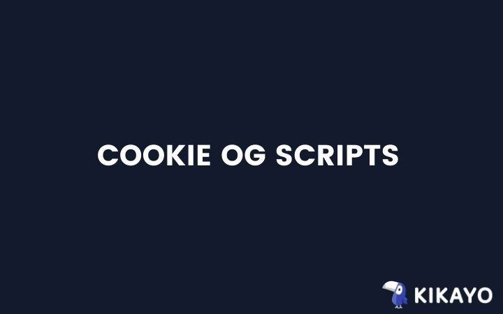 Cookie scripts Cookie scripts