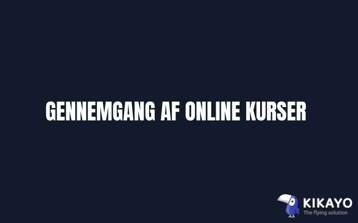 Gennemgang online kurser